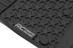 Flex-Fit Front Floor Mats for 2014–2017 Jeep Wrangler Unlimited, view 4, Rough Country FF-6141