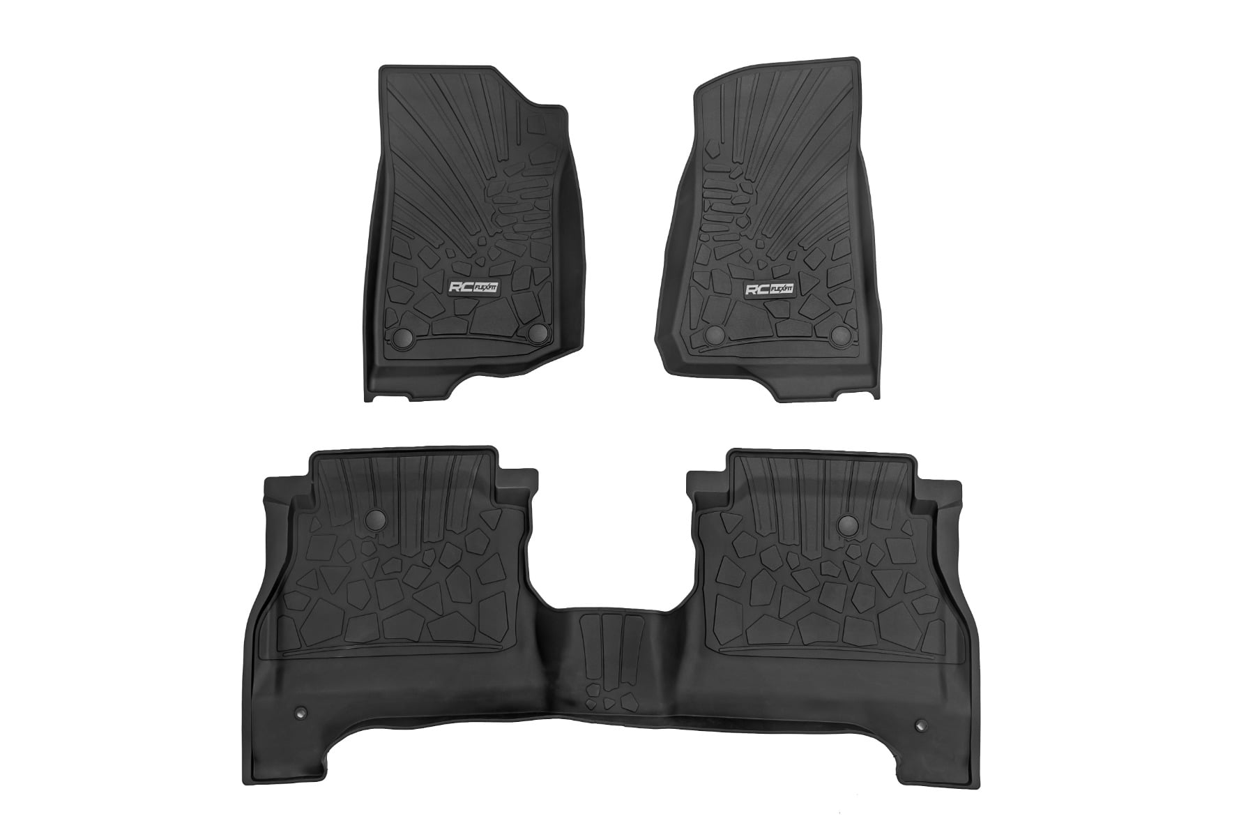 Rough Country Flex-Fit Floor Mats for Jeep Gladiator 4WD