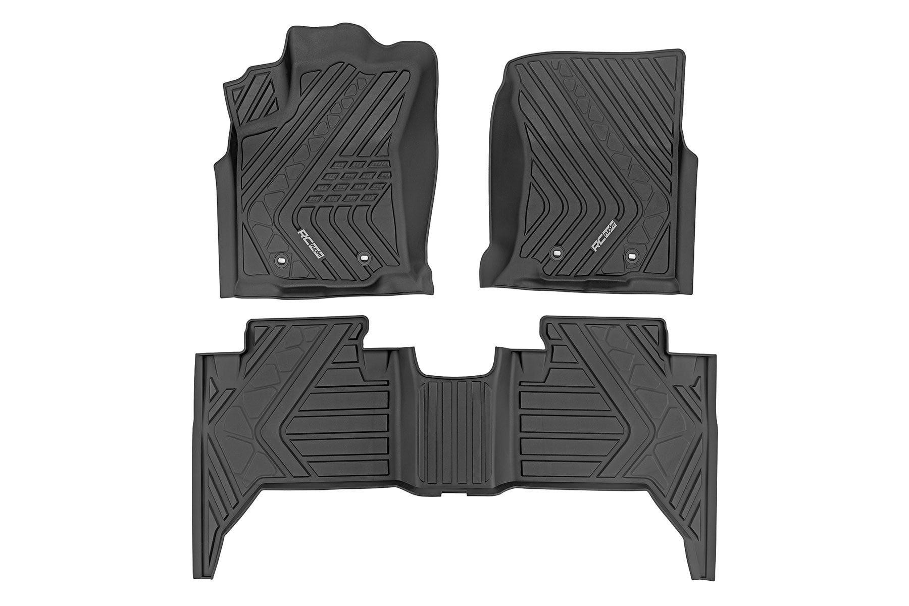 Rough Country Flex-Fit Floor Mats for Toyota Tacoma Double Cab