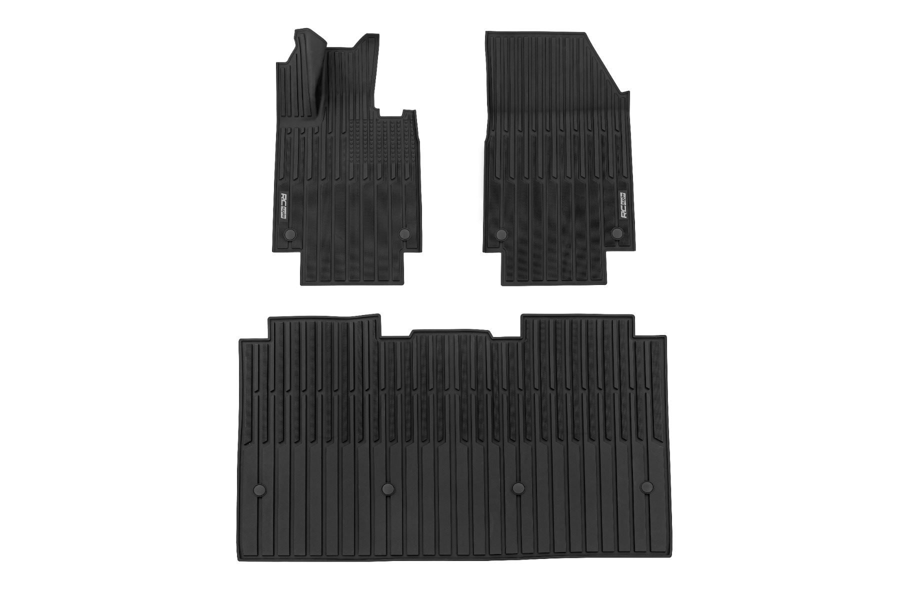 Rough Country Flex-Fit Floor Mats for Tesla Cybertruck