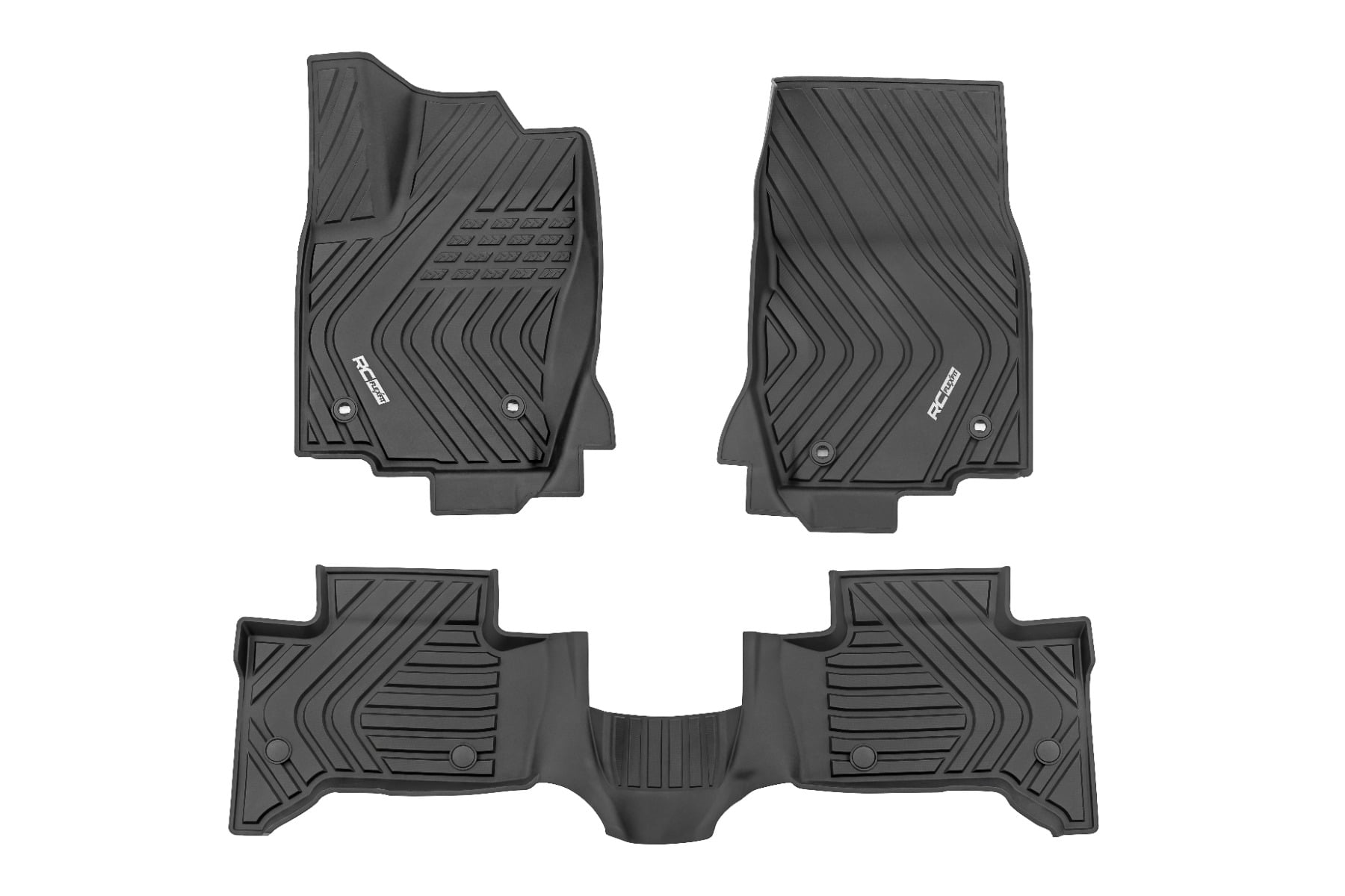 Rough Country Flex-Fit Floor Mats for Toyota Land Cruiser