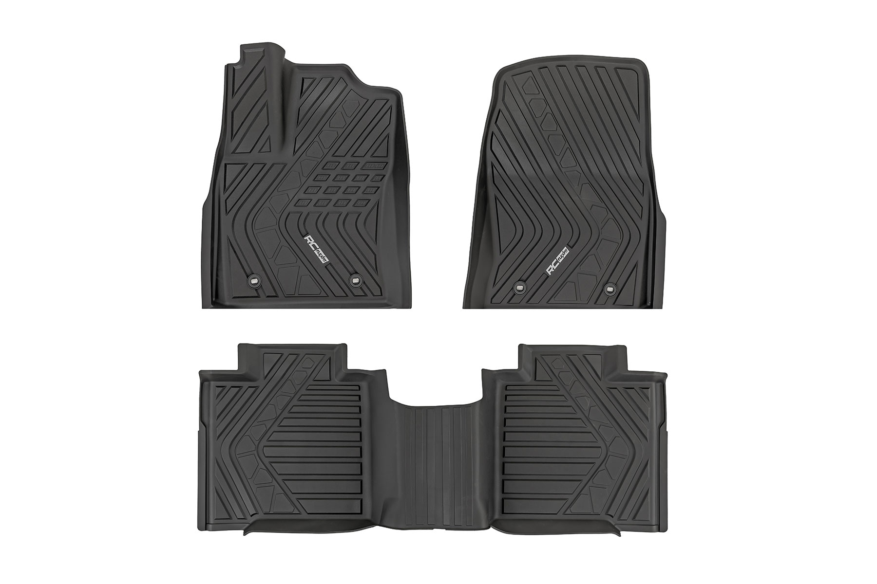 Rough Country Flex-Fit Floor Mats for Toyota Tundra Crew Cab