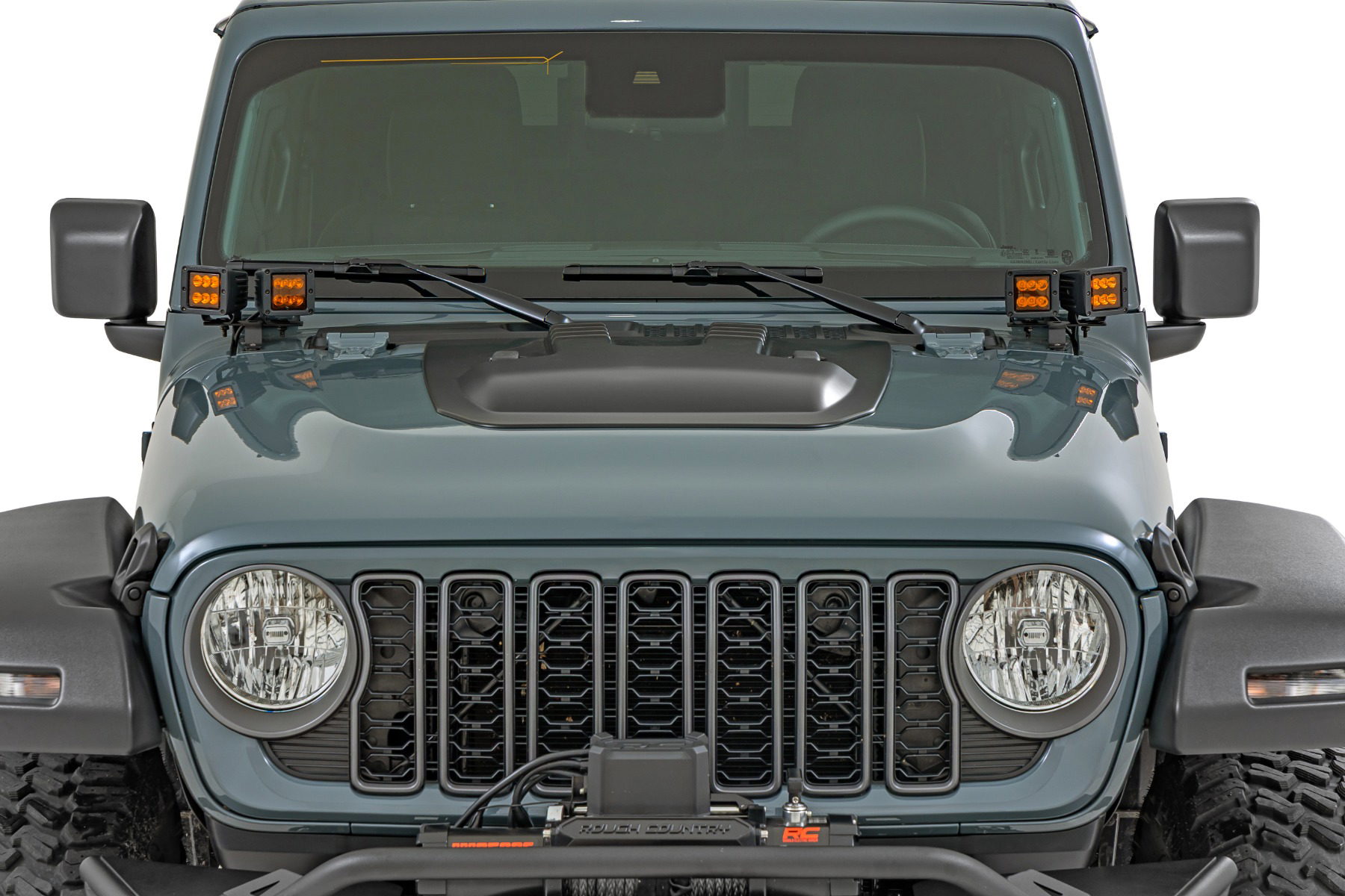 Hood Scoop for Jeep Wrangler 4WD (2019-2025), Rough Country HS60010