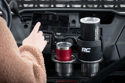 Expanding Cup Holder Phone Mount, 360 Degree Rotation, view 2, Rough Country J5054
