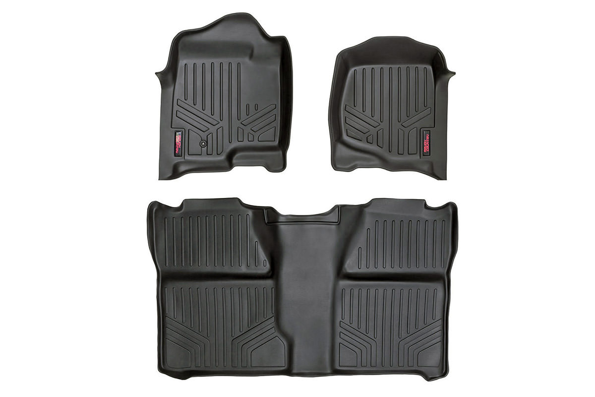 Rough Country Crew Cab Floor Mats for Silverado & Sierra