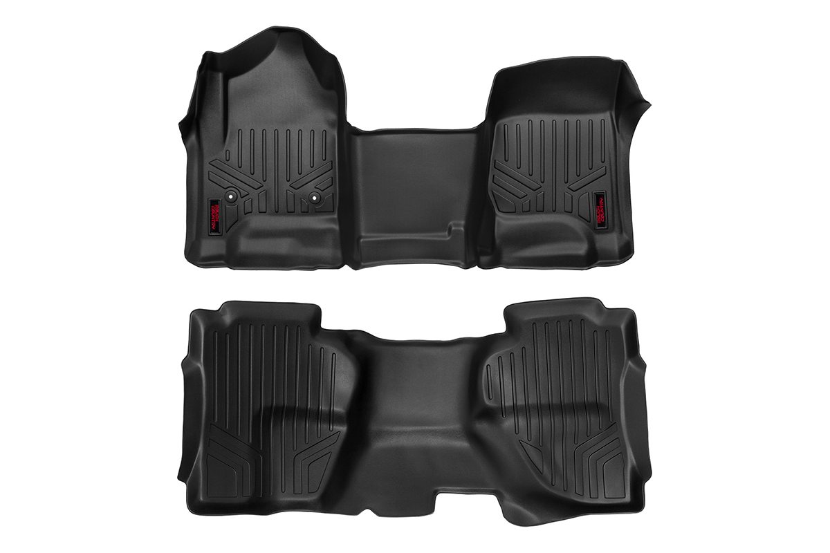 Rough Country Double Cab Floor Mats for Silverado & Sierra