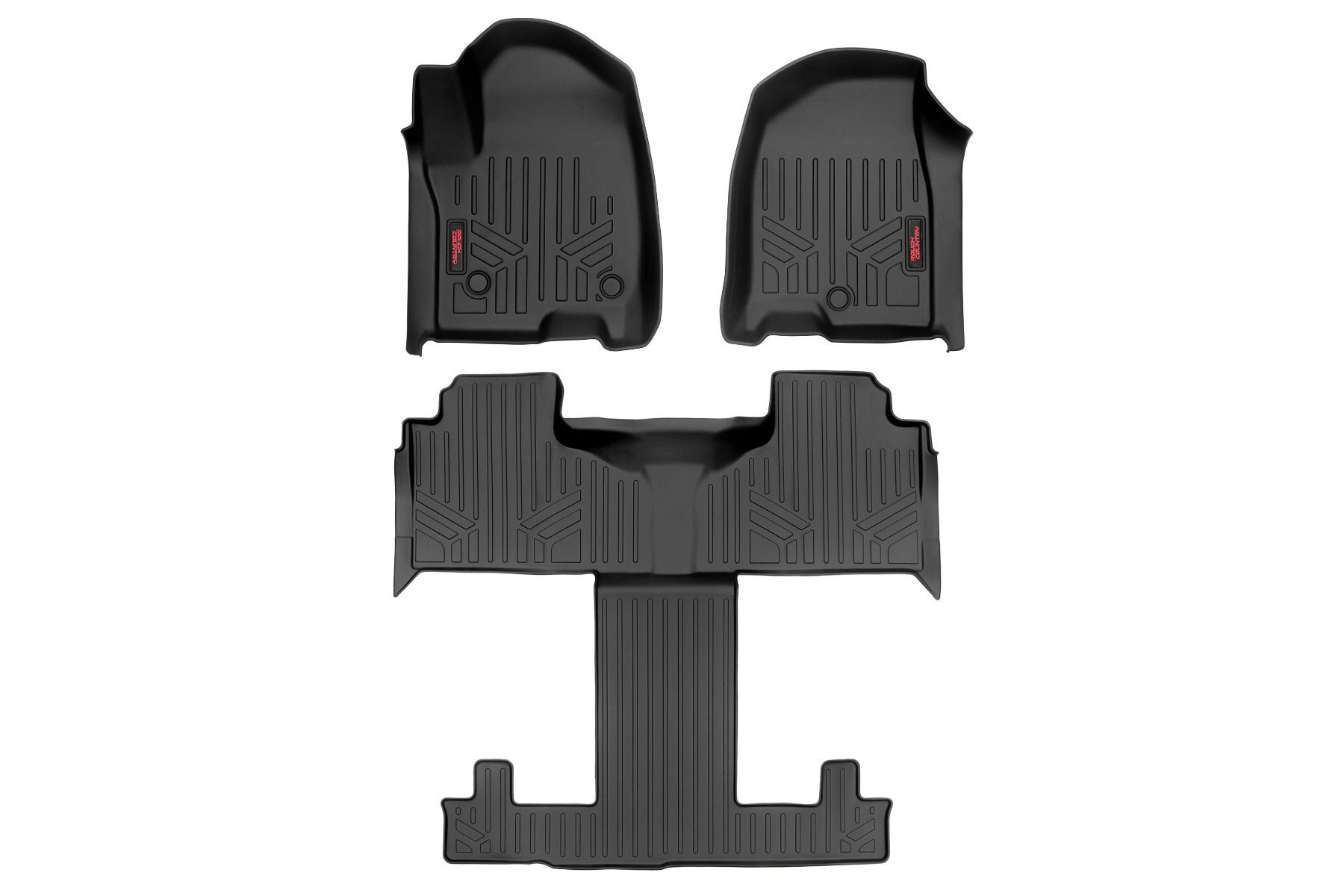 Rough Country Floor Mats for 2021–2025 Chevy Tahoe & GMC Yukon
