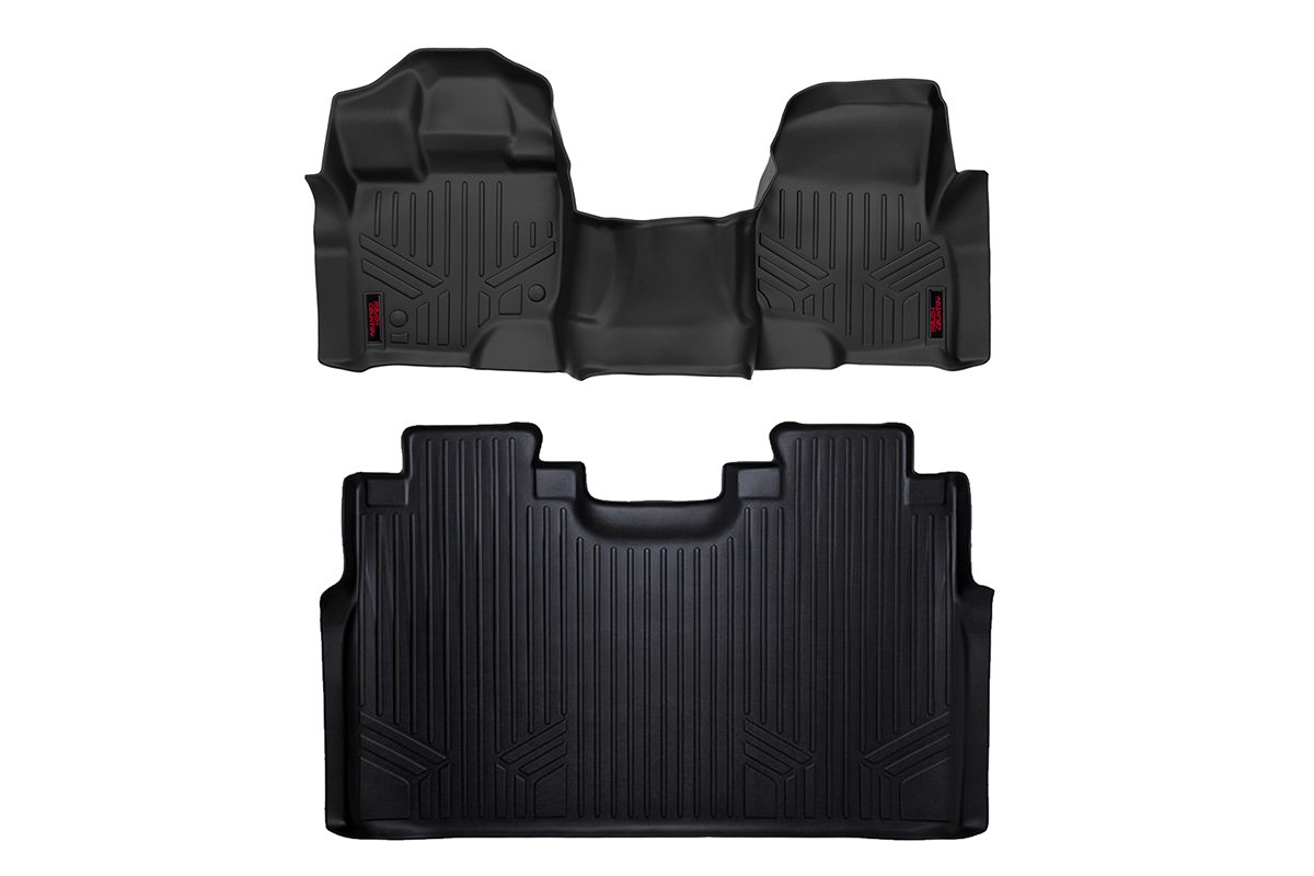 Rough Country Floor Mats for F-150 SuperCrew with Bench Seat