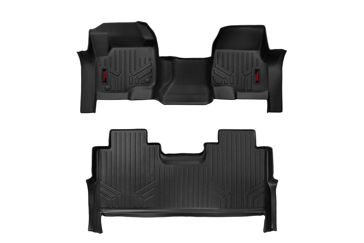 Rough Country Crew Cab Floor Mats for 2017–2025 Ford Super Duty