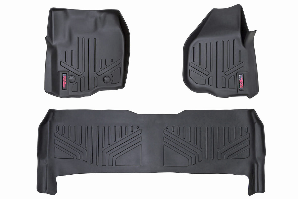 Rough Country Crew Cab Floor Mats for 2012–2016 Ford Super Duty