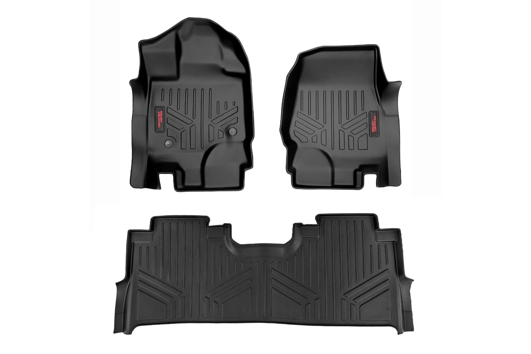 Rough Country Floor Mats for F-150 SuperCrew with Bucket Seats
