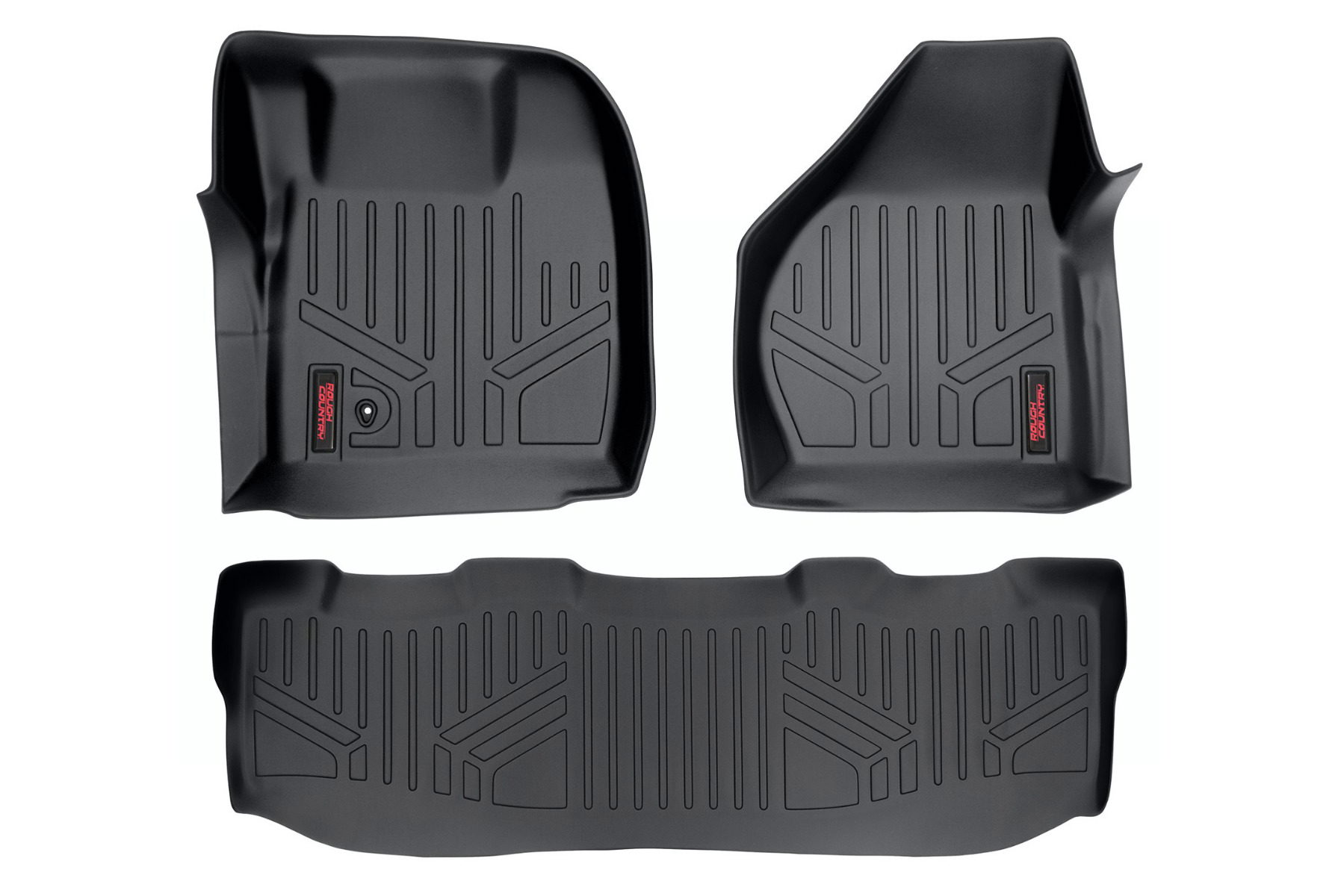 Rough Country Front and Rear Floor Mats for Ford F-250 & F-350