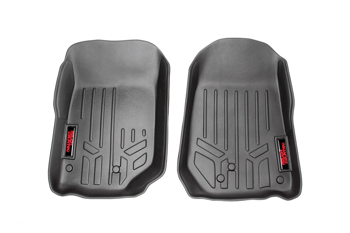 Rough Country Floor Mats for Jeep Wrangler 4WD