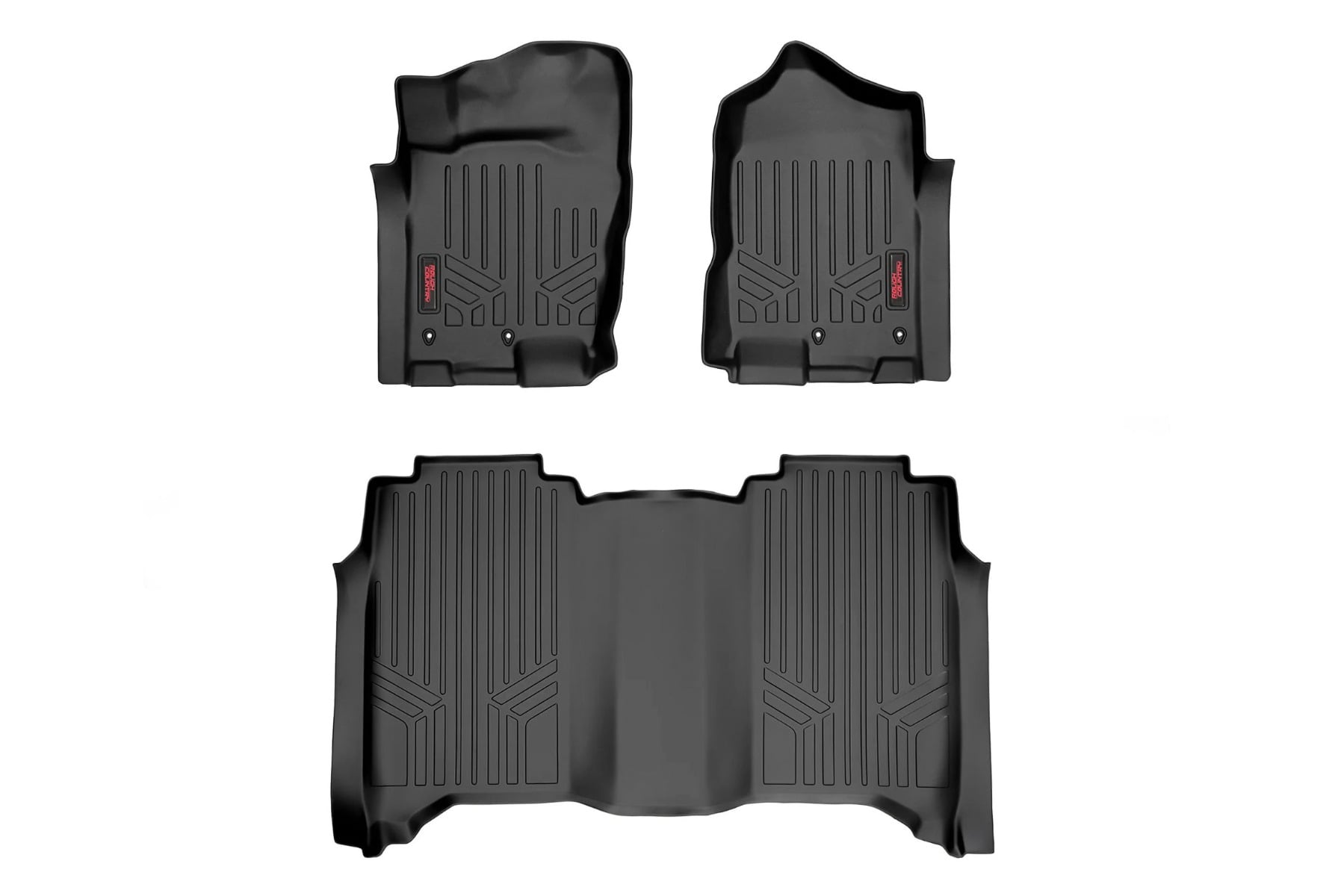 Rough Country Crew Cab Floor Mats for Nissan Titan and Titan XD