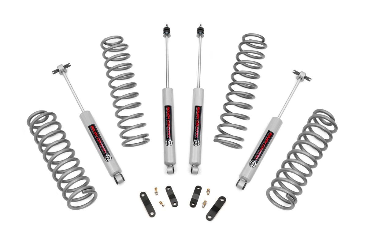 Rough Country 2.5-Inch Lift Kit with N3 Shocks for 2007–2017 Jeep Wrangler 4WD