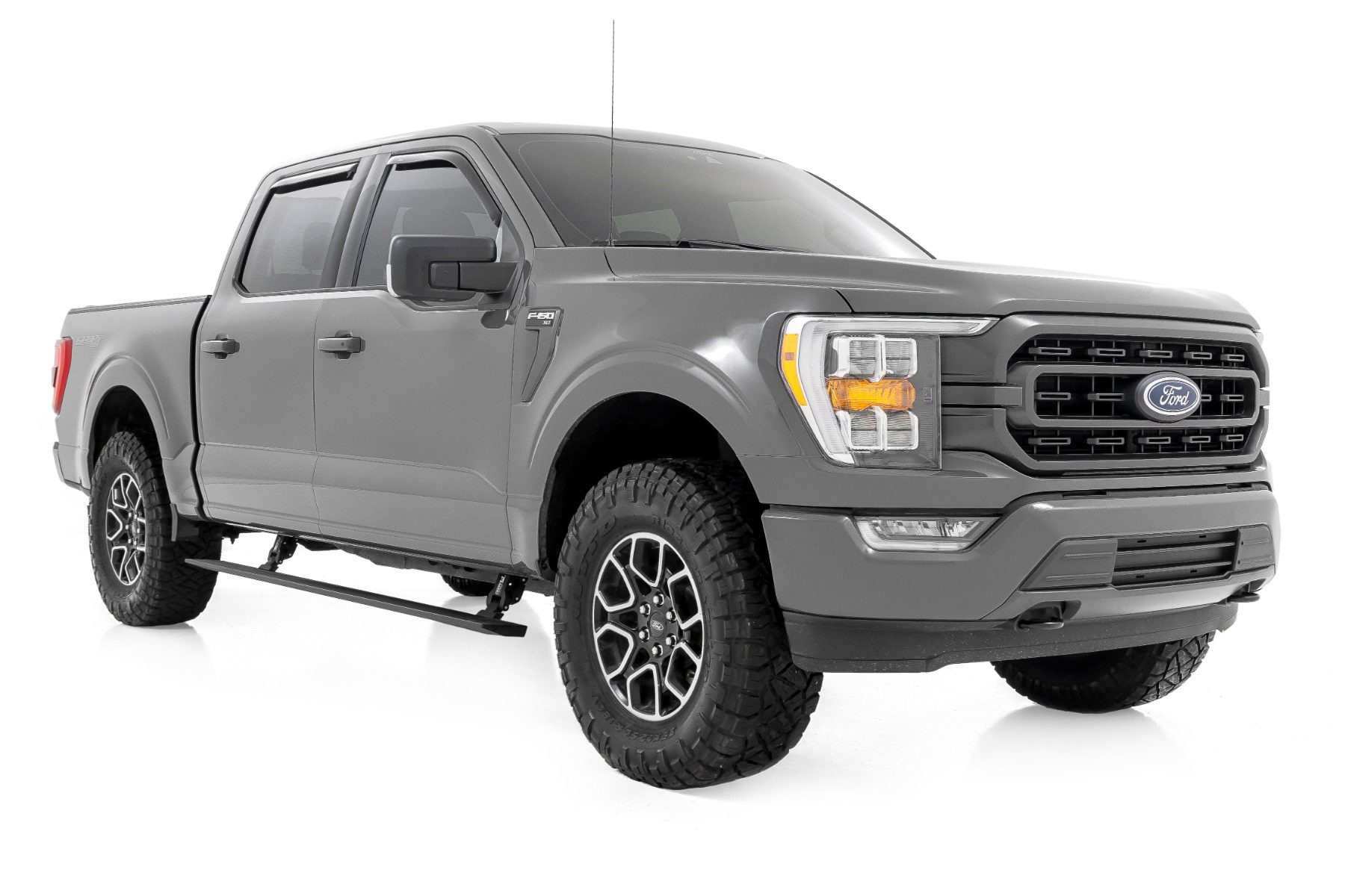 Power Running Boards for Ford F-150 Crew Cab (2015-2025), Rough Country PSR71525