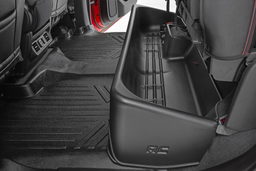Under-Seat Storage for Chevy Silverado & GMC Sierra Crew Cab shown installed, Rough Country RC09051A