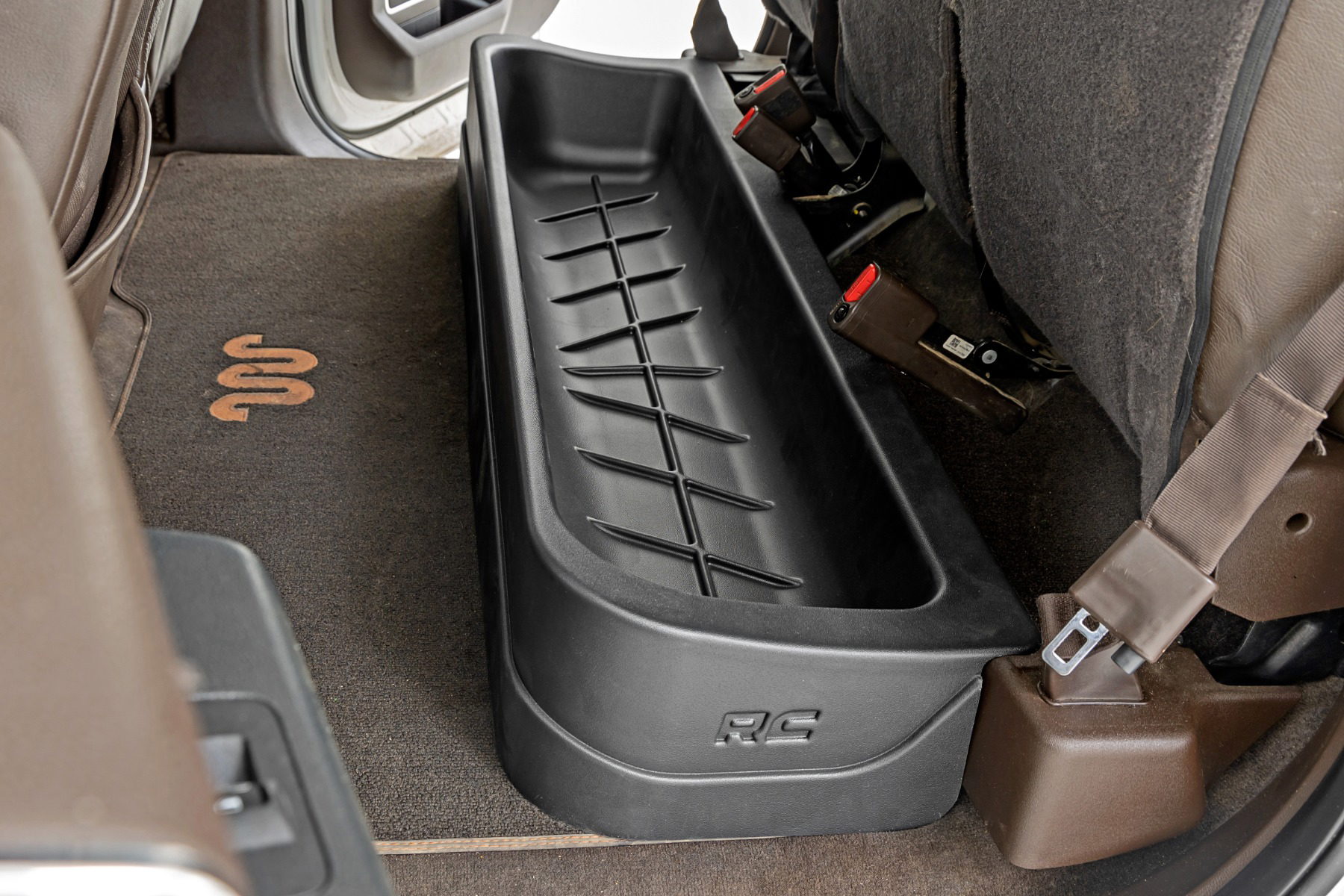 Rough Country Under-Seat Storage Box for Crew Cab Ford Trucks