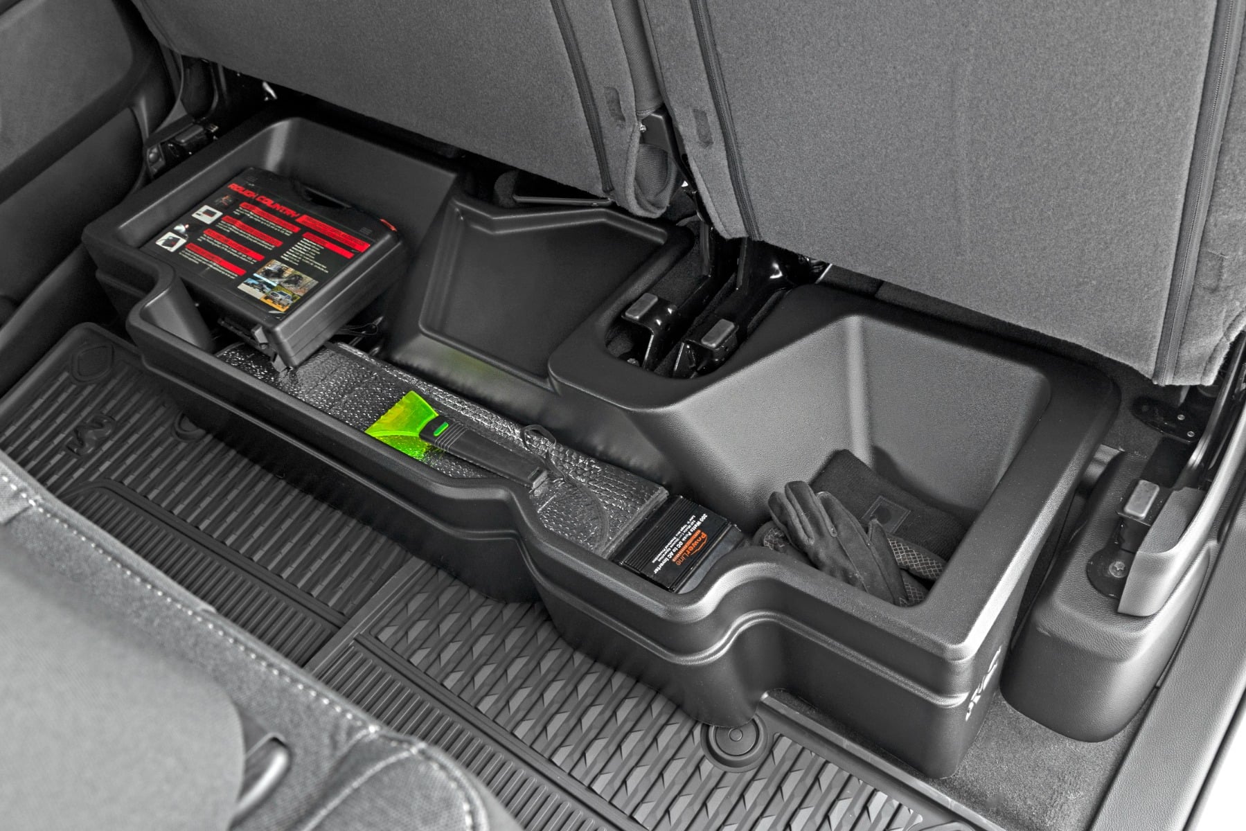 Under-Seat Storage Box for Ram 1500 Crew Cab (2019–2025), Rough Country RC09421A