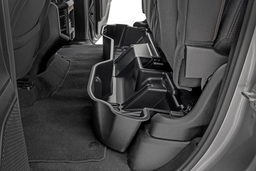 Under Seat Storage for Ram 1500 Quad Cab (2019-2025) shown installed, Rough Country RC09422