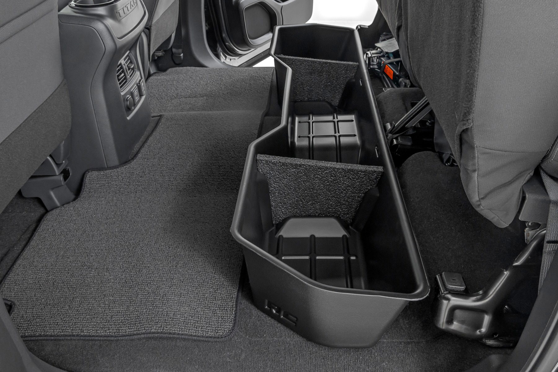Rough Country Under-Seat Storage for Nissan Titan and Titan XD Crew Cab