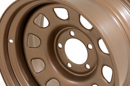 Bronze Finish Steel Wheel, 10-Slot D-Window, view 5, Rough Country RC51-5165B