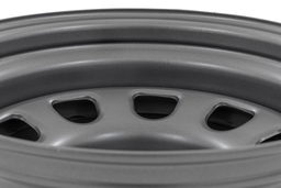 Gray 10-Slot D-Window Steel Wheel, view 4, Rough Country RC51-5165G