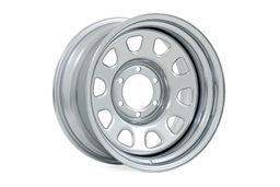 10-Slot D-Window Steel Wheel in Chrome Finish, view 3, Rough Country RC51-5885C