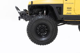 Heavy-Duty Gloss Black Steel Wheel, 10-Slot D-Window, view 3 — Rough Country RC51-6881