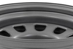 Steel Wheel in Gray, 10-Slot D-Window, view 4 — Rough Country RC51-6883G