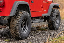 Steel Wheel in Gray, 10-Slot D-Window, view 6 — Rough Country RC51-6883G