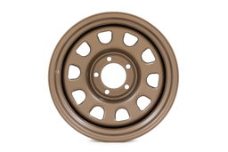 Bronze 10-Slot D-Window Steel Wheel — Part RC51-7873B, view 2, Rough Country