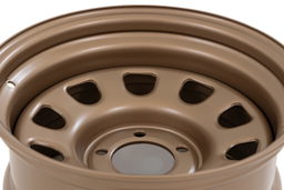 Bronze 10-Slot D-Window Steel Wheel — Part RC51-7873B, view 4, Rough Country