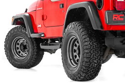 Gray Steel Wheel with 10-Slot D-Window Face, view 5, Rough Country RC51-7873G
