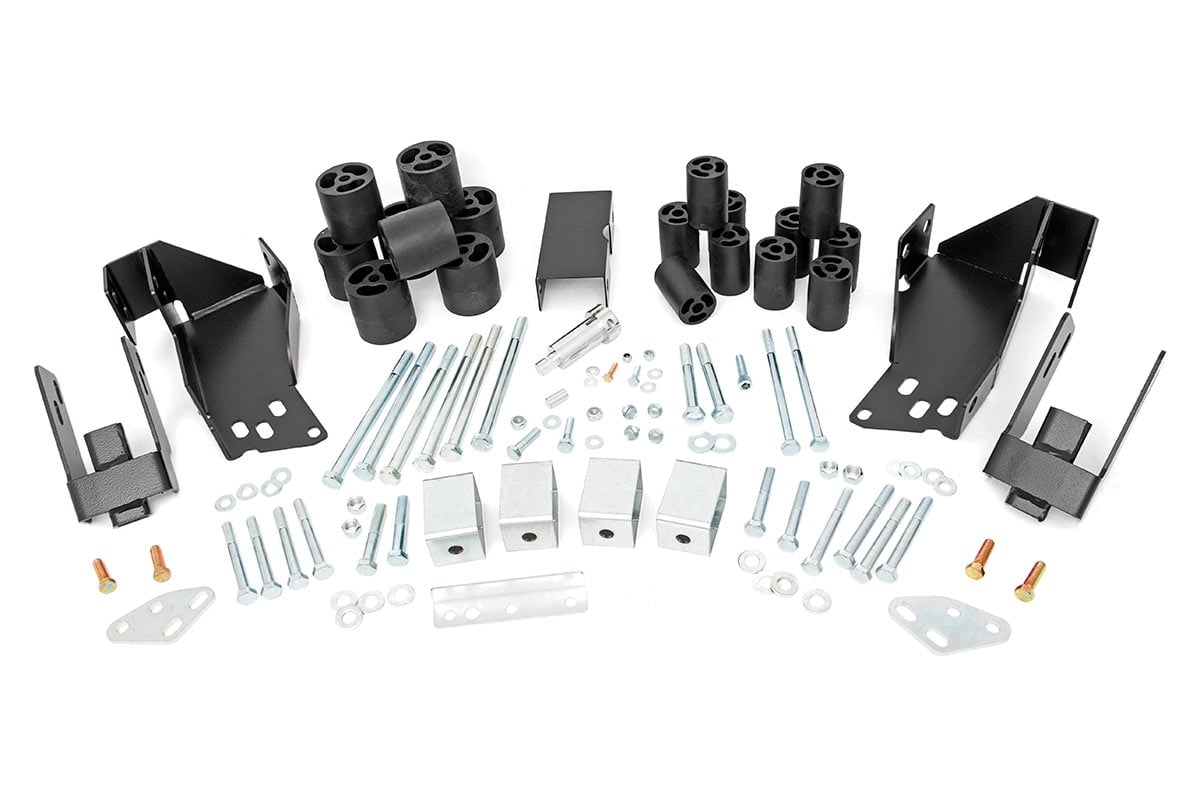 3-Inch Body Lift Kit for 2007–2013 Silverado 1500 & Sierra 1500, Rough Country RC702