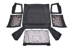 Soft Top in Black Denim for Jeep Wrangler (1987-1995) — Rough Country RC84050.35
