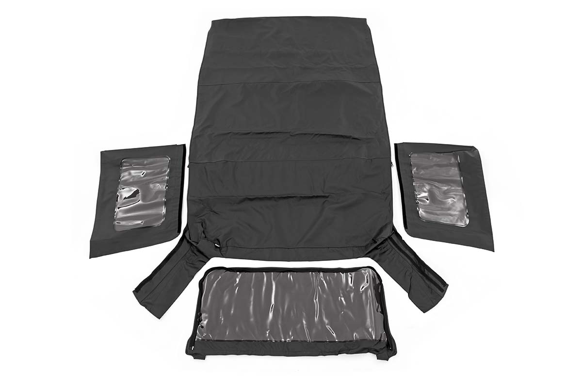 Rough Country Soft Top in Black Denim for Jeep Wrangler 4-Door