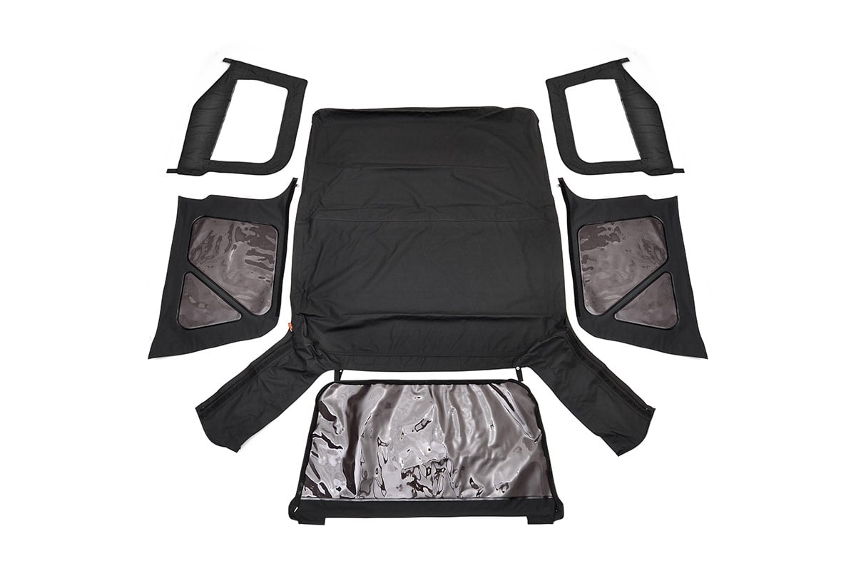 Soft Top in Black Denim for Jeep Wrangler (2006) — Rough Country RC85350.35