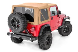 Soft Top in Spice for Jeep Wrangler (1997-2006) shown installed — Rough Country RC85350.70