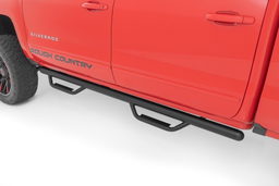 Drop Step Nerf Steps for Silverado 1500 & Sierra 1500 (2014–2019) shown installed, Rough Country RCC1489QCB