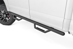 Drop Step Nerf Steps with Full-Length Main Bar — Part RCF1596CCB shown installed, Rough Country