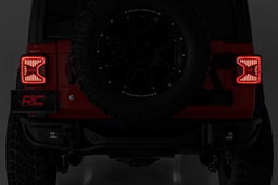 LED Tail Lights for Jeep Wrangler 4WD (2019-2025), view 5, Rough Country RCH5900