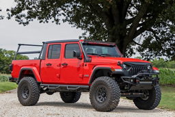 Nerf Steps with Stone Guards for 2020–2025 Jeep Gladiator 4WD, view 5, Rough Country RCJ1980TB