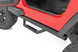 Nerf Steps for 1997-2006 Jeep Wrangler 4WD shown installed, Rough Country RCJ9746A