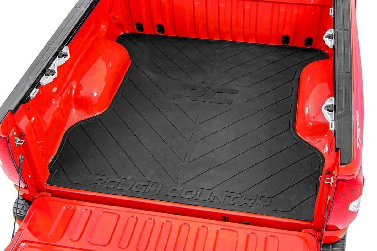 Rough Country Molded Truck Bed Mat, 3/8-Inch Nyracord Rubber