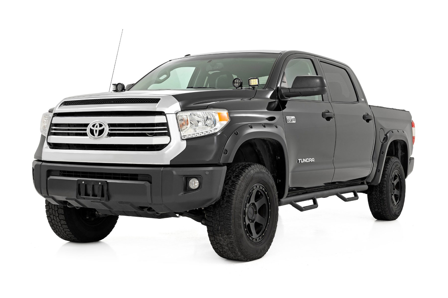 Drop-Step Nerf Steps for 2007–2021 Toyota Tundra (4WD/RWD), Rough Country RCT0786CCB