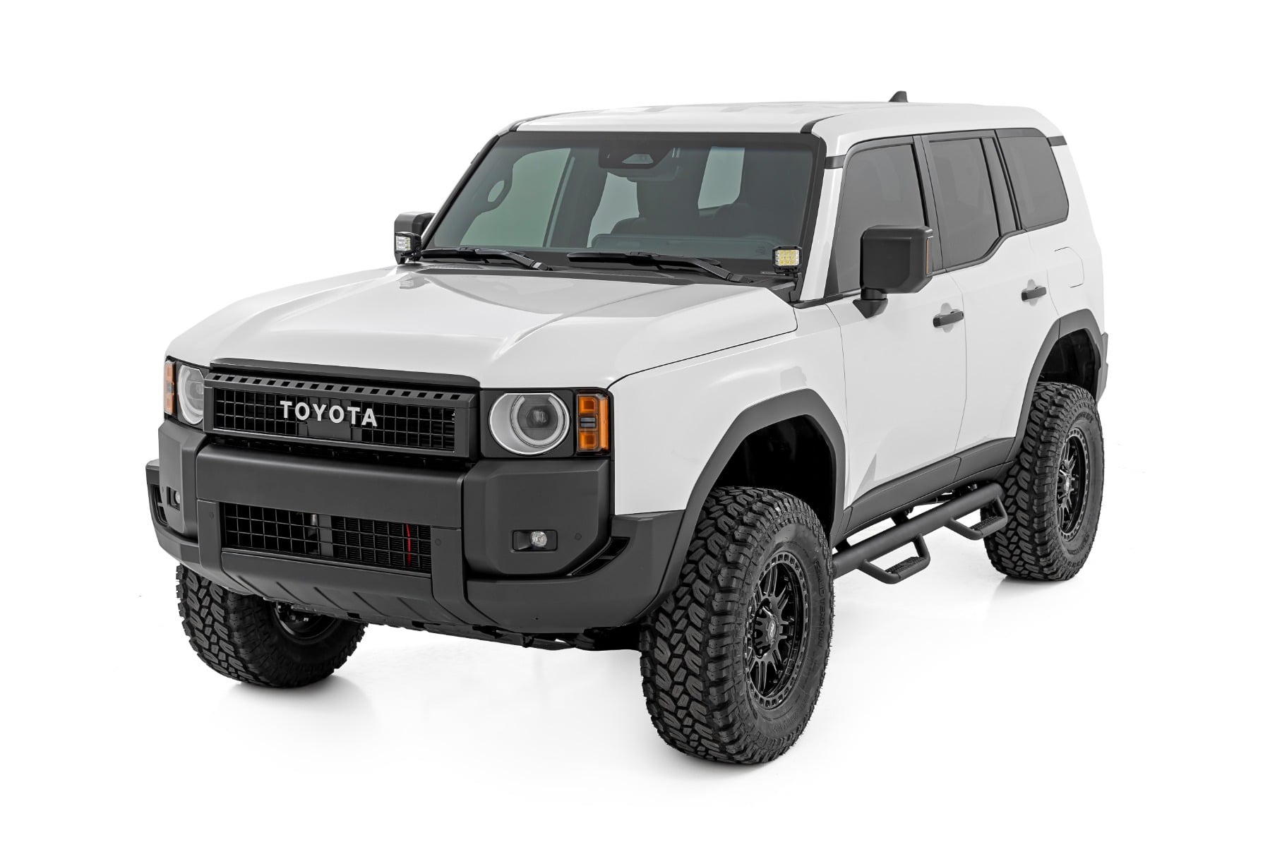 Nerf Steps with Stone Guards for 2024-2025 Toyota Land Cruiser AWD, Rough Country RCT2024