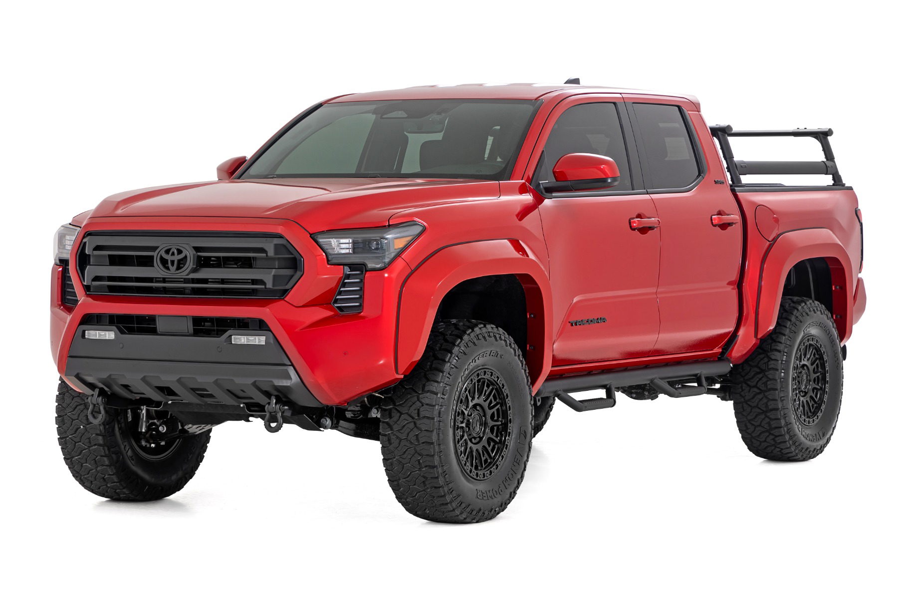 Drop Step Nerf Steps for 2024–2025 Toyota Tacoma Double Cab, Rough Country RCT2480CC