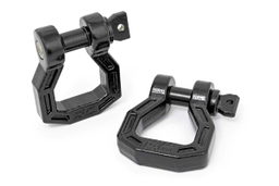 Forged D-Ring Shackles with Black Pin (Pair), Rough Country RS118