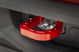 Forged Red Tow Hooks for 2019–2022 Chevy Silverado 1500, view 2, Rough Country RS132